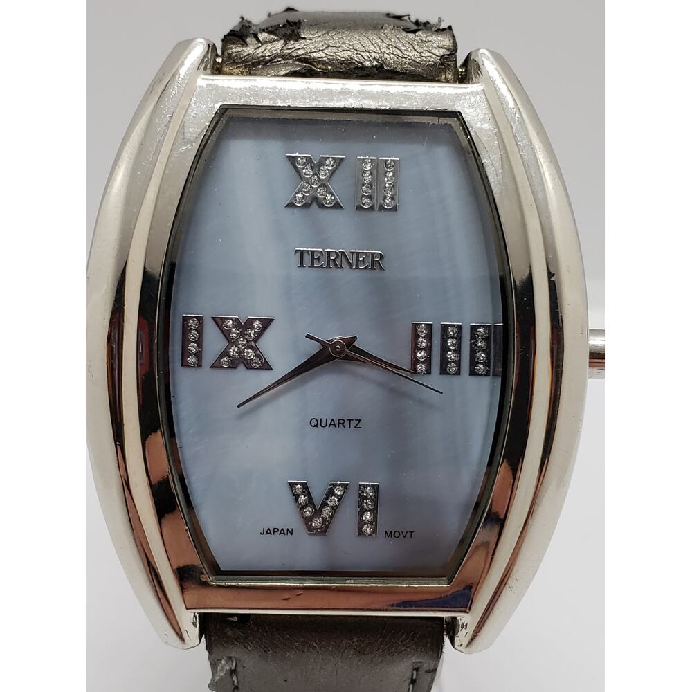 Terner women's watch Blue opalescent face Jewels on face. 101209-9 Working watch